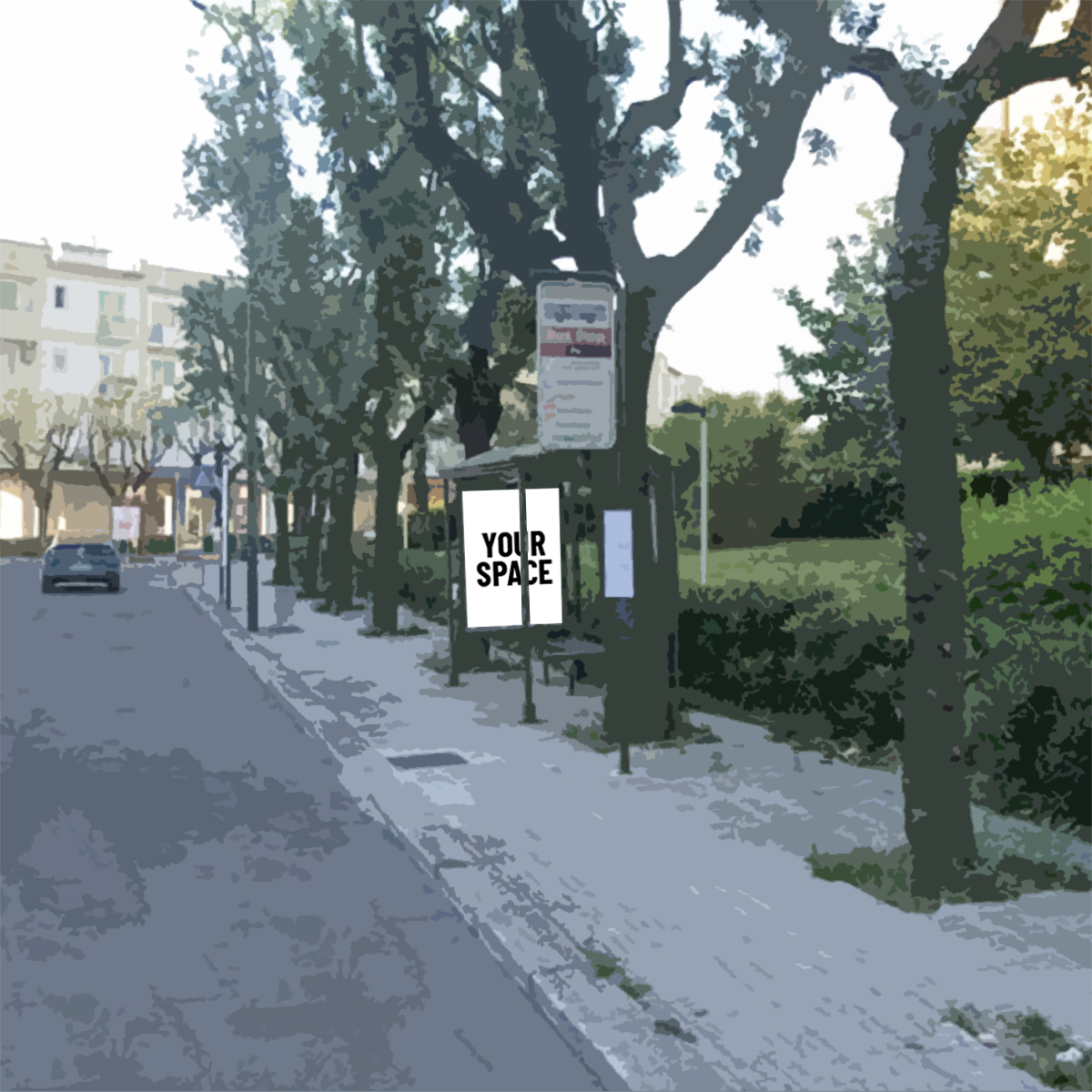 SPAZIO PUBBLICITARIO 100 x 140 Via Po (LECCE) Dal 21/09/2026 al 15/11/2026 56 giorni